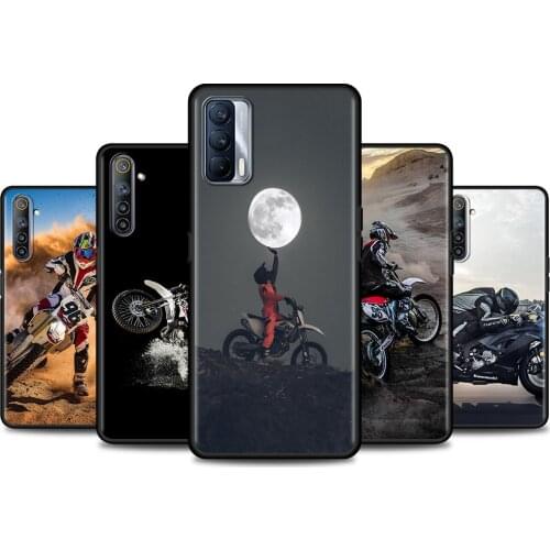Phone Case For Realme GT Neo 8 7 6 Q2 X50 Pro V15 V13 C25 C21 C20 C15 C11 C3 7i Q2i Cover Funda Moto Cross motorcycle sports