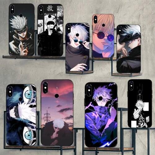 Satoru Gojo Jujutsu Kaisen Anime Phone Case For Xiaomi Redmi note 7 8 9 t max3 s 10 pro lite cover funda coque shell