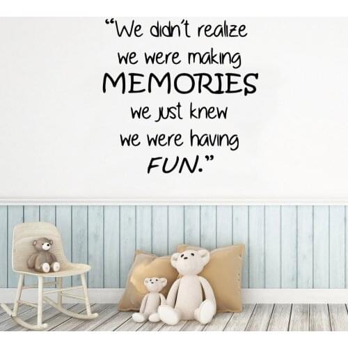 Hot Memories Wall Sticker Wall Decal Sticker Home Decor For Living Room Bedroom Wall Stickers Waterproof Wallpaper