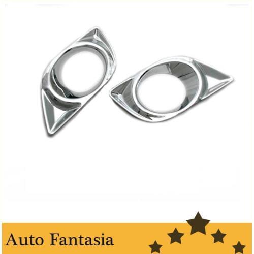 Chrome Front Fog Light Cover for Nissan Versa / Pulsar / Sunny Sedan 2012 Up