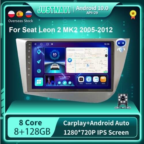 EKIY Android 10.0 Navigation For Seat Leon 2 MK2 2005-2012 Car Radio Multimedia Video Player GPS 4G WIFI Wireless Carplay DSP