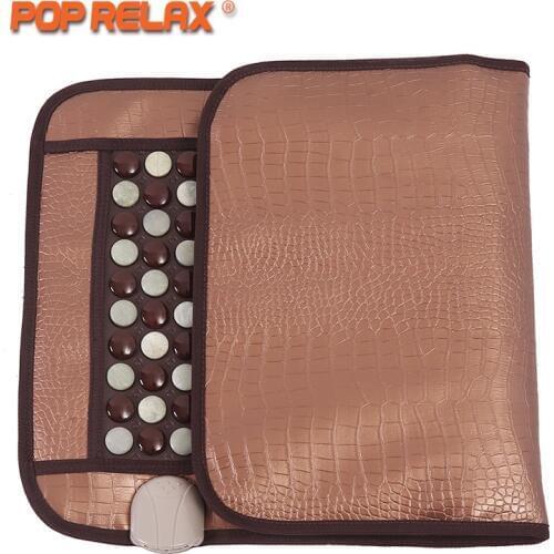 POP RELAX Korea Health Mattress Tourmaline Jade Germanium Ion Electric Heating Physiotherapy Stone Massage Mat Thermal Mattress