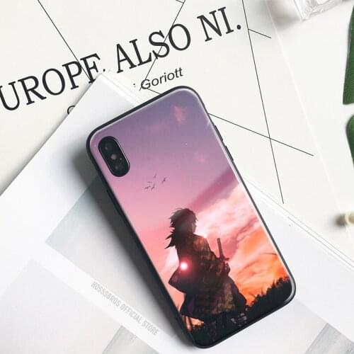 Giyu Tomioka Kimetsu no Yaiba Soft Silicone Glass for IPhone SE 6 6s 7 8 Plus X XR XS 11 12 Mini Pro Max Phone Case Cover Shell