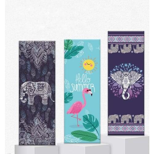 Anti-slip Yoga Blanket Quick Dry Sports Travel Foldable Fitness Exercise Pilates Workout Mat Cover Portable Absorbent Yoga Towel