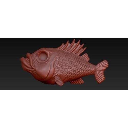 New fish 3D model for cnc or 3D printers in STL file format