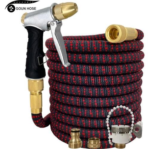 New High Pressure Washer Water Gun Garden Watering Hose Set With Metal Water Gun Car Wash Electric Spray Pipe Cleaning Tool