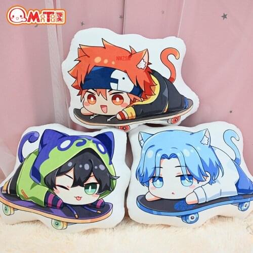 1 PCS SK8 the Infinity Langa Hasegawa Pillow Dolls Plush SK8 MIYA Cosplay Costume Double Different Side Printed Cushion 33x45cm