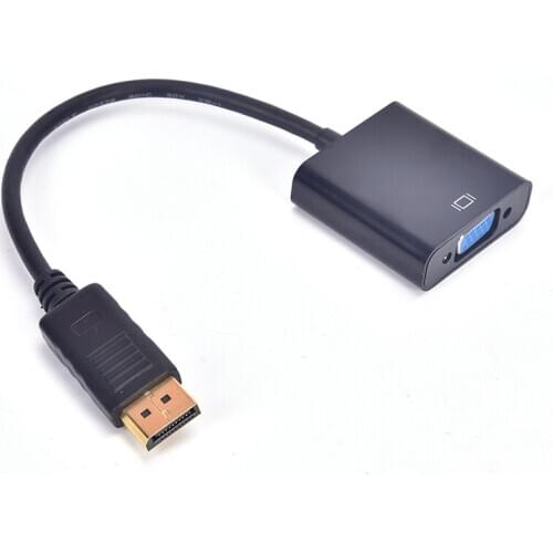 DisplayPort Display Port DP to VGA Adapter Cable Male to Female Converter for PC Computer Laptop HDTV Monitor Projector
