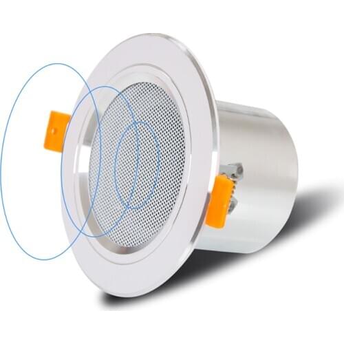 3Inch 5W 8Ohm HIFI Ceiling Speaker Background Music System Suspended In- Ceiling Can Light Stereo Light Loudspeaker