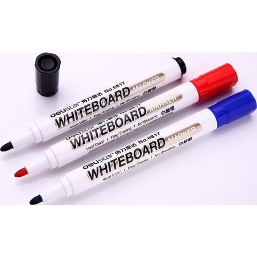 Whiteboard pen 6817 Black Waterborne erasable children color red and blue Blackboard pen office supplies stationery Wholesale