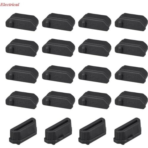 Silicone TV HDMI Anti-Dust Stopper Cap Cover for FEMALE Port Black