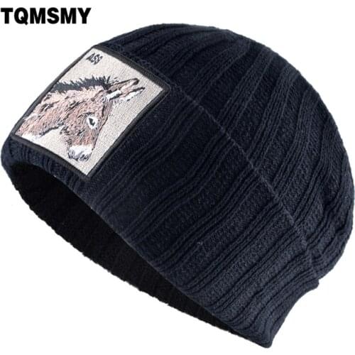 TQMSMY Knitted Skullies Beanies Men Winter Warm Solid Color Knit Hats Boys Girls Streetwear Hip Hop Gorras Bonnet Women Cap TBLV