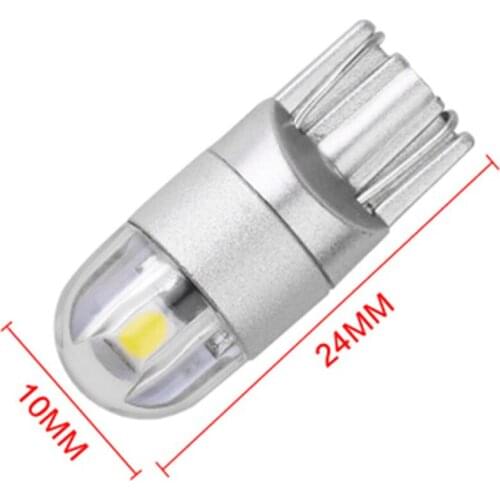 WTS 300PCS w5w led T10 LED Bulbs 2SMD 3030 For Car Parking Position Lights Interior Map Dome Lights 12V White Amer red bright