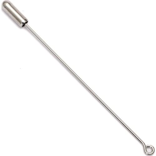 20pcs 6 colors Loop Eye Brooch Pin Copper Broocher Safety Pins with Stopper for DIY Jewelry Findings 50mm 70mm Length Pin