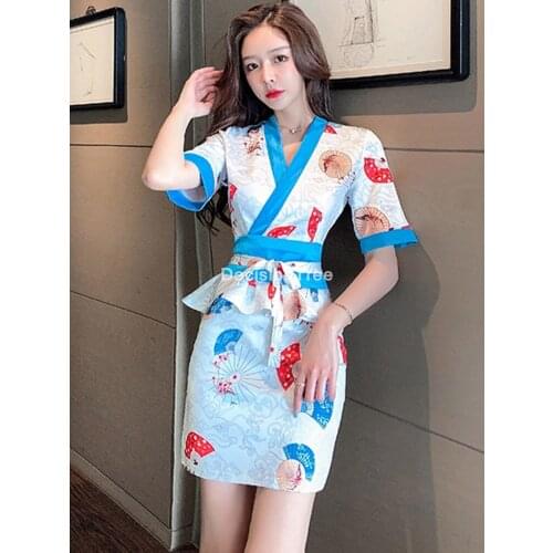 2021 vintage kimono japanese traditional dress yukata stage dance costume japanese kimono dress flower print dress yukata kimono