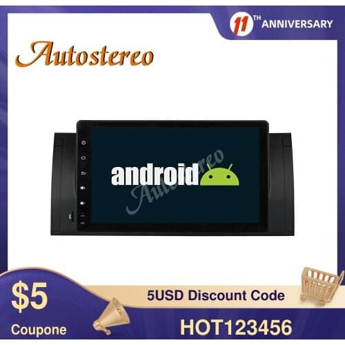 For M5/E39 1995-2003 X5 2000-2007 Android 10 8 Core Car No DVD Player GPS Map Navigation Head Unit Multimedia Player Auto Radio