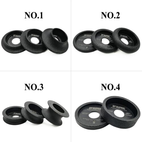 DT-DIATOOL 1pc 75mm Vacuum Brazed Diamond Grinding Wheel for Marble Granite Stone Edge Hand Profile Wheel Bore 22.23mm