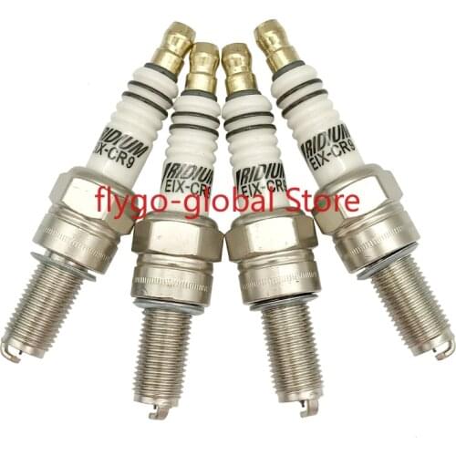 EIX-CR9 FOR CR9EK CR8EK CR9EIX CR9EVX CR9E CR9EIA-9 CR9EB CR9E PMR9B U27ESR-N IU27 IU24 4pcs Iridium Motorcycle Spark Plug