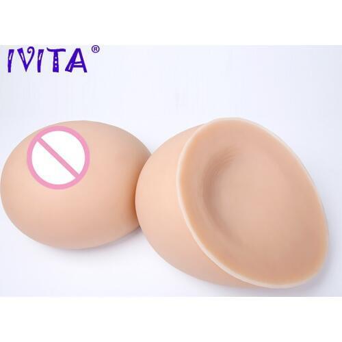 IVITA Fashion False Breasts Fake Boobs Chest Silicone Breast Forms for Crossdresser Transgender Drag Queen Shemale Mastectomy