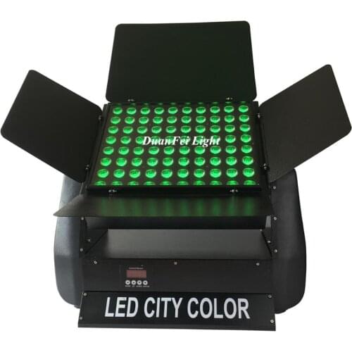 2PCS 80x10w Rgbw City Color Light Wash Led Dmx IP65 Wall Washer Flood Lamp