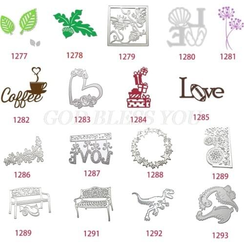 Love Various Patterns Cutting Dies Stencil Scrapbooking DIY Album Stamp Paper Card Embossing Decor Craft Drop Shipping