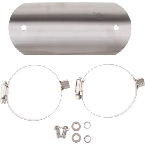 Motorcycle Exhaust Muffler Pipe Heat Shield Cover Heel Guard for Bike Chopper Cruiser with 51mm Exhaust Diameter