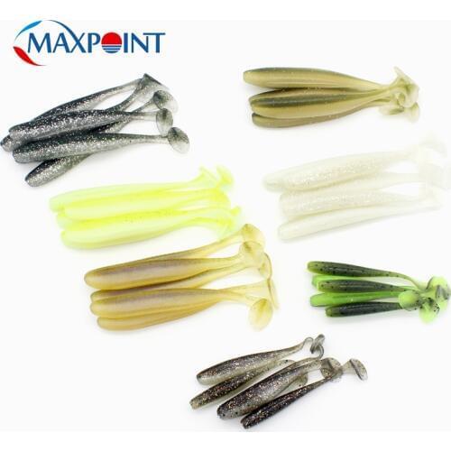 9 cm Shad Lure SET at 7 Different Colors Kit with Heavy Salt Perch Bass Fishing Bait Small Jig Rig Paddle Tail Soft Bait
