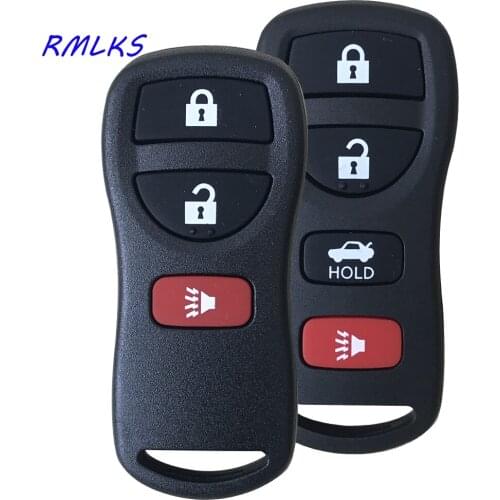RMLKS New 3 4 Buttons Replacement Keyless Entry Car Remote Key Fob Control Case Shell Fit For Nissan Pathfinder ARMADA