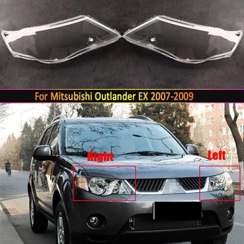 Headlamp Lens For Mitsubishi Outlander EX 2007 2008 2009 Headlight Cover Replacement Front Car Light Auto Shell