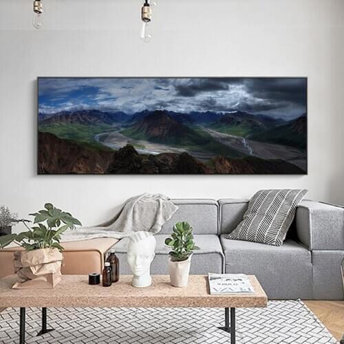 River Landscape Art Painting No Frame Hanging Picture Poster Canvas Print Painting Wall Art Living Room Home Decoration