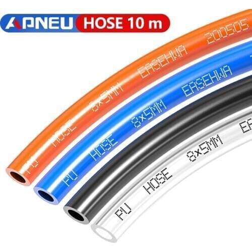 10M Air Tubing Pneumatic Pipe Hose for compressor Tube Hose ID 8mmx5mm 6mm x 4mm 2.5mm 12x8mm Transparent Blue Red PU Air Gas pu