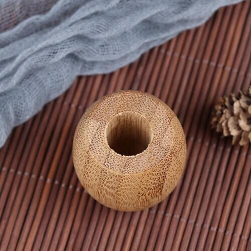 1 pc Bamboo Toothbrush Holder Wooden Toothbrush Bathroom Stands Natural Vegan Toothbrush Accessories Tools