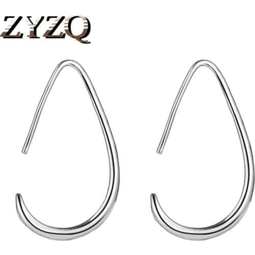 ZYZQ Simple Drop Earrings Personality Geometric Temperament Wild Earrings Minimalist Earrings