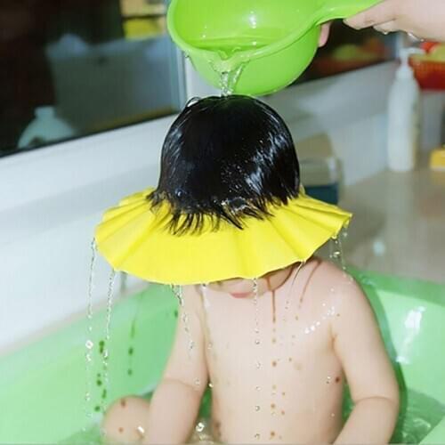 Adjustable Baby Hat Toddler Kids Shampoo Bathing Shower Cap Wash Hair Visor Caps For Baby Care