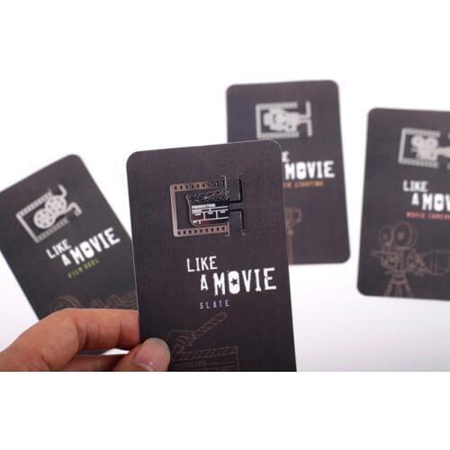 Movie Props Style Creative Book Clip Metal Hollow Bookmark Mini Video Bookmark School Supplies