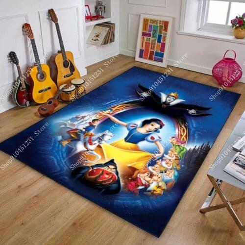 Princess Series Snow White and the Seven Dwarfs mat Kids Girl Playmat Kitchen Stair Door Rugs Bedroom Carpet Home decoration