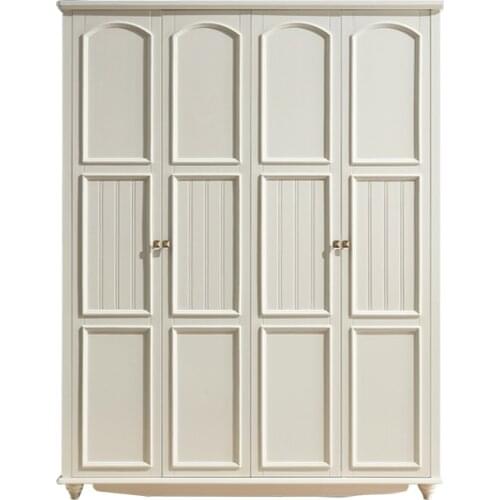 Wardrobe four-door wardrobe European bedroom cabinet simple wardrobe