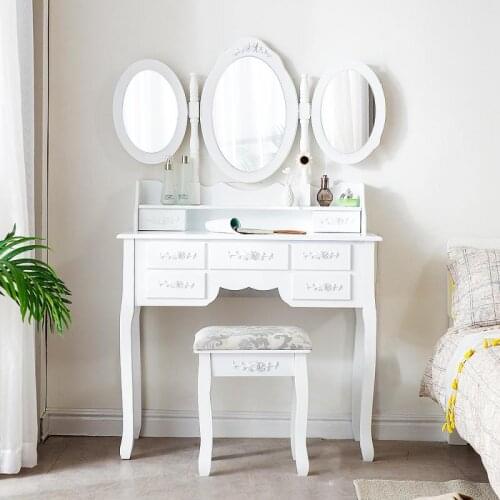 Dressing Table Modern Minimalist Bedroom Storage Cabinet Cosmetic Table Nordic Makeup Table Makeup Supplies HWC