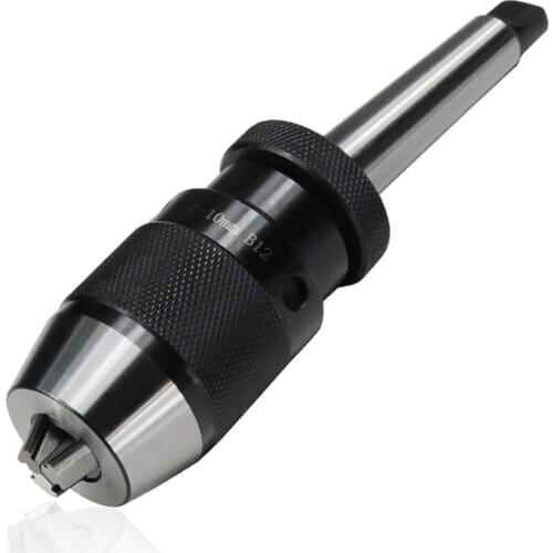 Keyless drill chuck b10 b12 b16 b18 b22 with mt2 morse tapper shank cnc drilling machine drill chuck