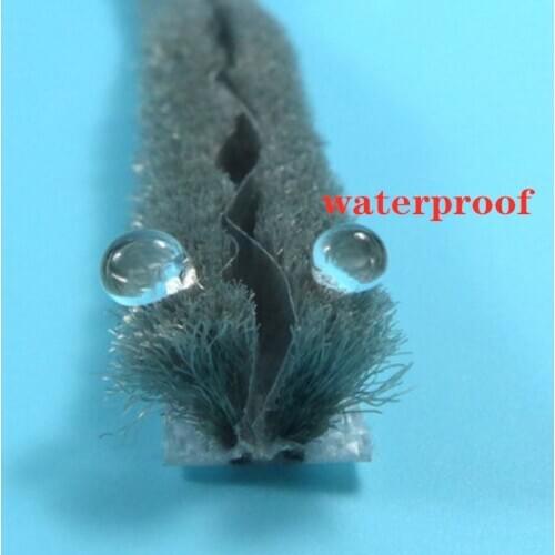 5/10meters T Shape Felt Draught Excluder Wool Pile Weatherstrip Sliding Window Door Brush Seal +PVC Waterproof Gray