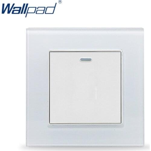 1 2 3 4 Gang 16A 13A Socket Wallpad Tempered Glass 110V-250V EU UK Standard Fluorescent Push On and Off Switch Power Supply Box