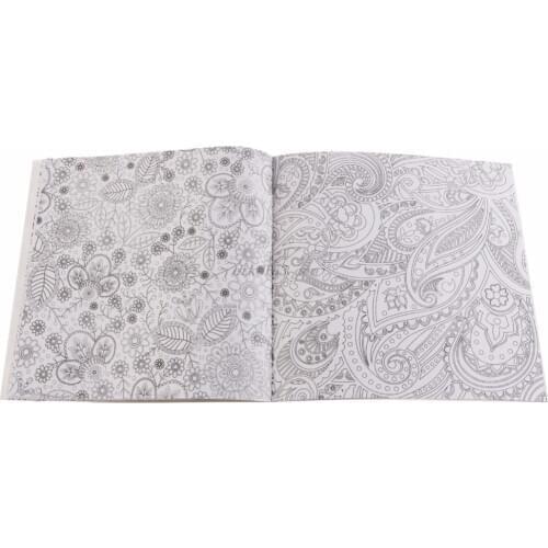 1 PCS 12Pages Mandalas Flower Coloring Book For Children Adult Relieve Stress Kill Time Graffiti Painting Drawing Art Book