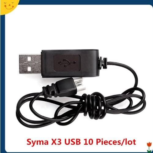 10Pieces/lot Syma Accessory X5C USB 4-Axis RC Quadcopter Accessory USB Charger X1/X2/X3X5/X6/X11 USB line,Syma USB cable line