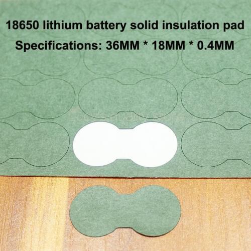 100pcs/lot 18650 Lithium Battery Solid Insulation Pad 2s Barley Paper Mesh Green Casing Diy Fittings