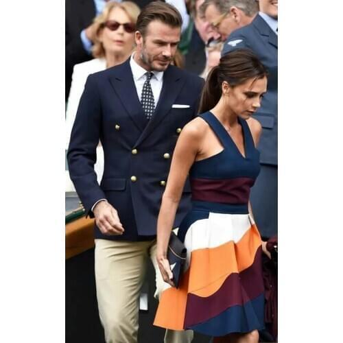 2017 Latest Coat Pant Designs Navy Blue Double Breasted Blazer Casual Jacket Custom Skinny Tuxedo Fashion Men Suit Masculino