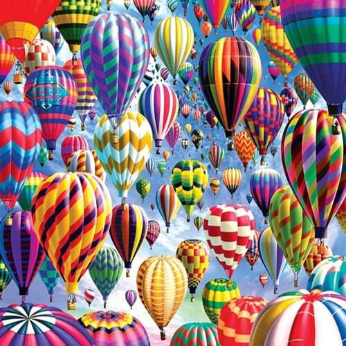 DIY 5D Diamond Painting Hot Air Balloon Cross Stitch Diamond Embroidery Patterns Rhinestones Diamond Mosaic 30x40cm
