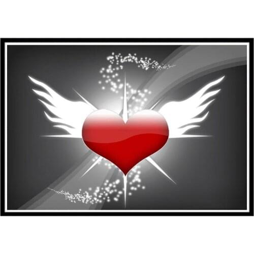 DIY 5D Love Angel Diamond Painting Round Diamond Landscape Embroidery Mosaic Home Decoration Pattern Handmade