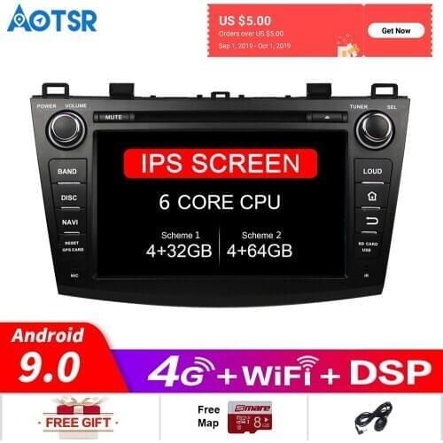 Android 9.0 Car gps multimedia DVD Player Radio For Mazda 3 Axela 2009-2012 car GPS Navigation multimedia DVD Video headunit DSP