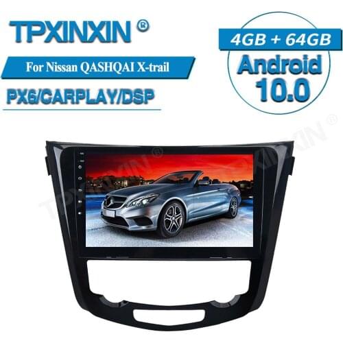 64G For Nissan QASHQAI X-trail 2014-2019 Android Car Multimedia Player GPS Navigation Audio Stereo Screen Head Unit Tape Recorde
