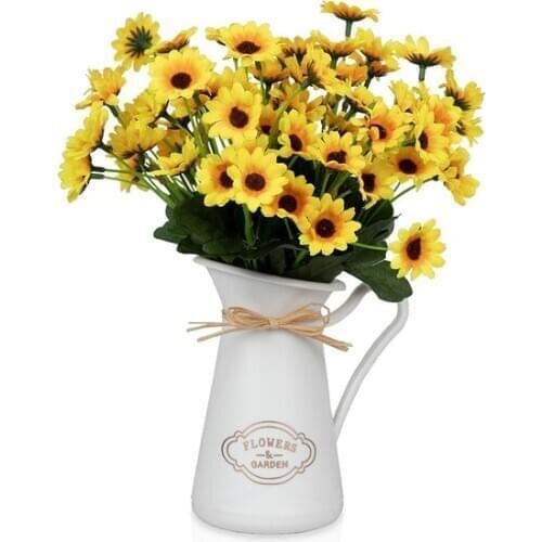 White In Pots 3 Bunch Daisy artificial flower decoration artificial flower искусственный цветок